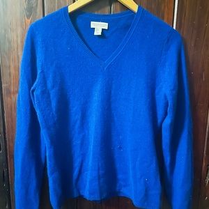 Cobalt blue cashmere sweater